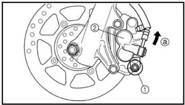 YAMAHA TTR125 - FRONT BRAKE PAD INSPECTION AND REPLACEMENT (TT-R125LW) - 2