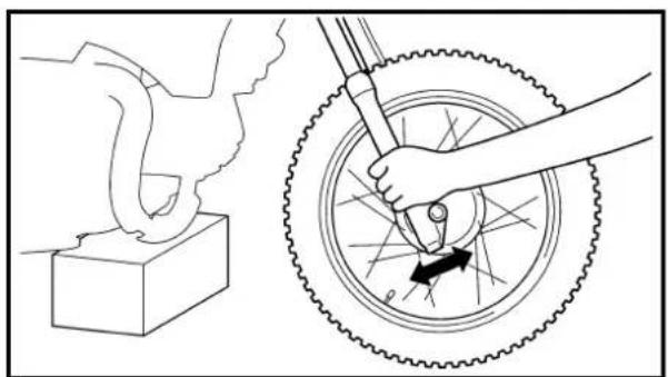 YAMAHA TTR125 - WHEEL INSPECTION - 2