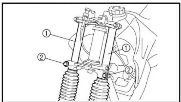 YAMAHA TTR125 - Lower bracket - 5