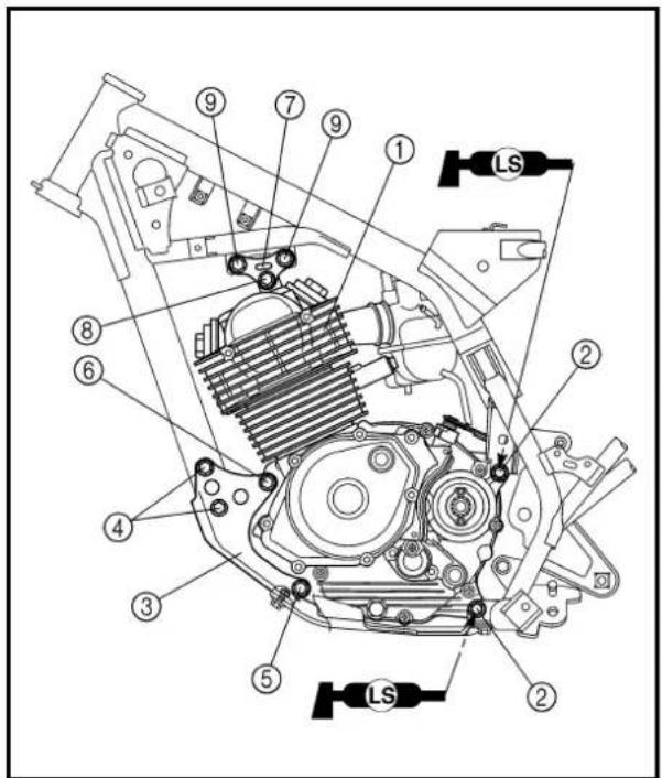 YAMAHA TTR125 - DÉPOSE DU MOTEUR - 3