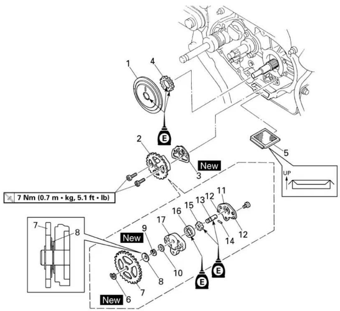 YAMAHA TTR90 - OIL PUMP - 2