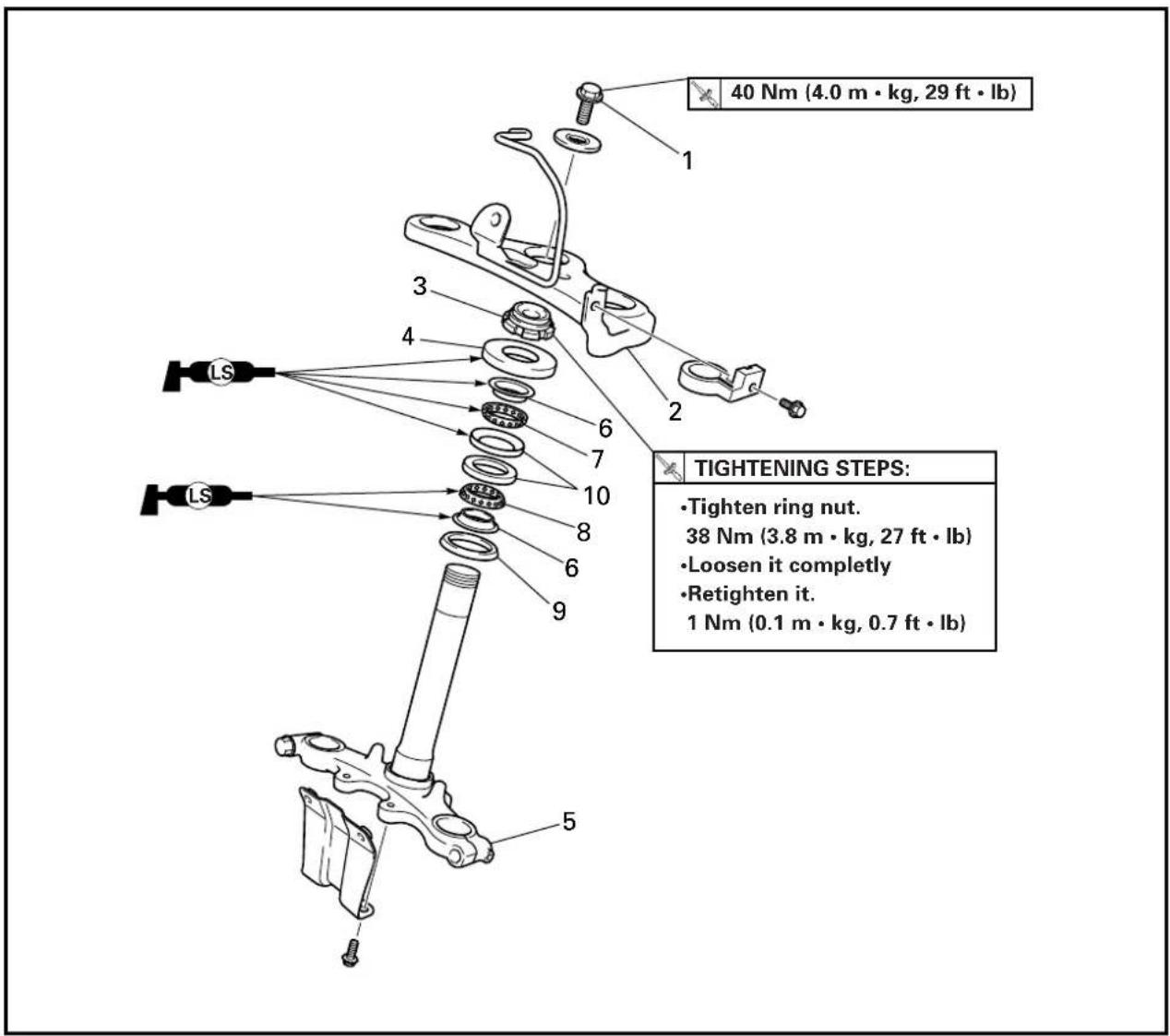 YAMAHA TTR90 - STEERING - 1
