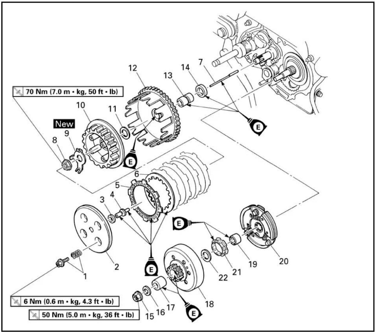 YAMAHA TTR90 - CLUTCH - 2