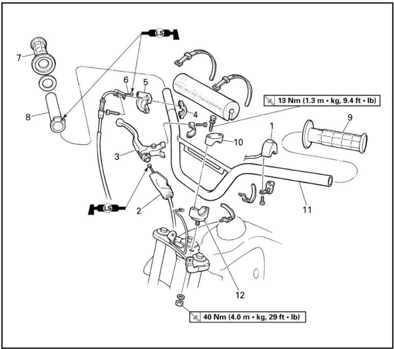 YAMAHA TTR90 - HANDLEBAR - 1