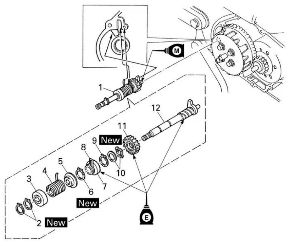 YAMAHA TTR90 - KICK AXLE - 2