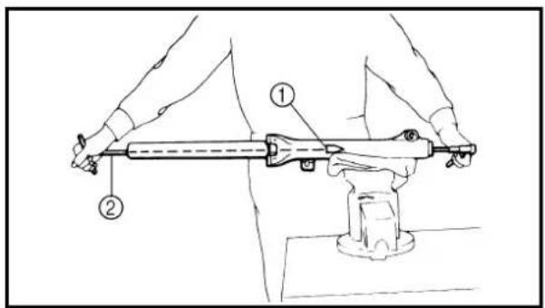 YAMAHA TTR90 - FRONT FORK DISASSEMBLY - 3