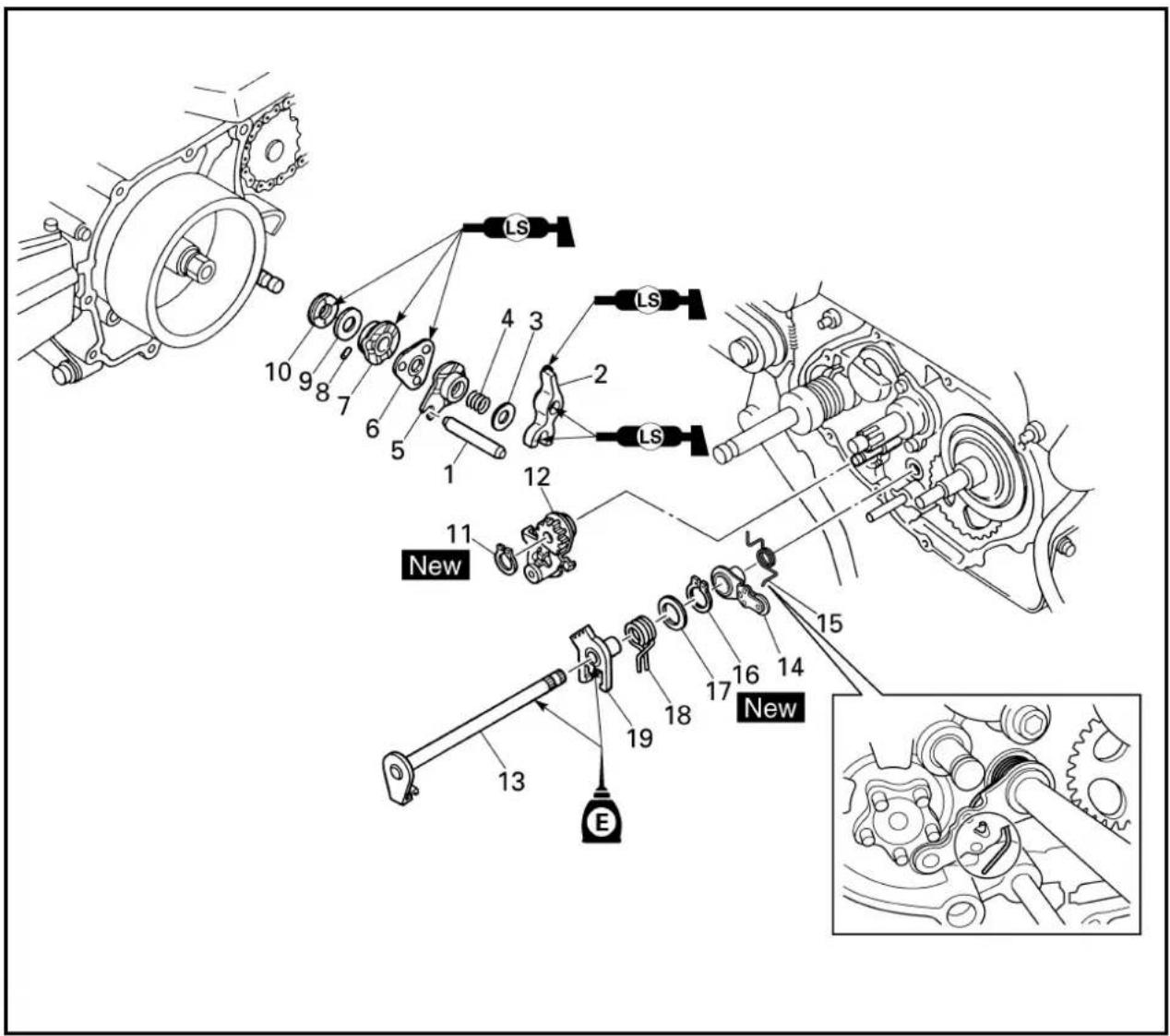 YAMAHA TTR90 - KICK AXLE - 5