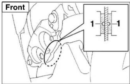 YAMAHA XJ600N - Checking the front and rear brake pads - 1