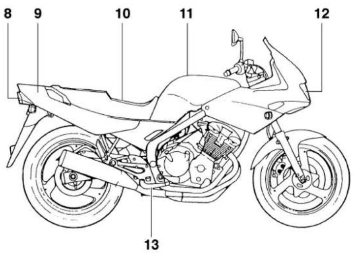 YAMAHA XJ600N - Left view (XJ600S) - 2
