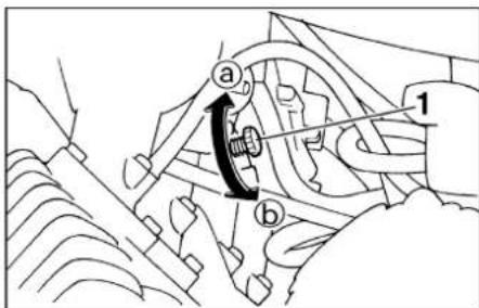 YAMAHA XJ600N - Adjusting the engine idling speed - 1