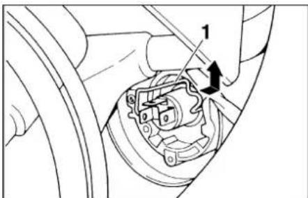 YAMAHA XJ600N - Replacing the headlight bulb (for XJ600S) - 1