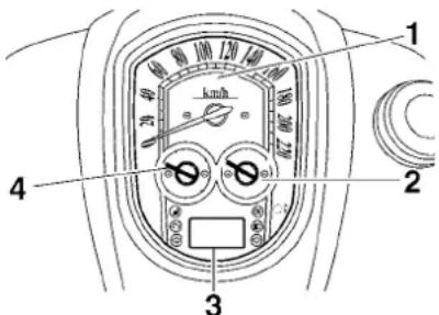 YAMAHA XV1900A - Immobilizer system indicator light - 1