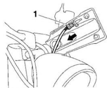 YAMAHA XV1900A - Removing the headlight unit - 2