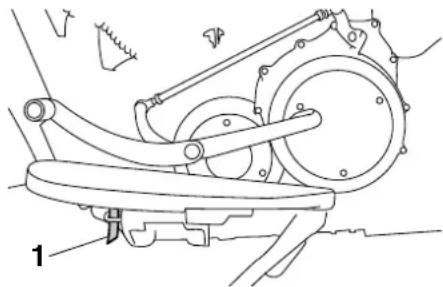 YAMAHA XV1900A - Fuel tank breather/overflow hose - 1