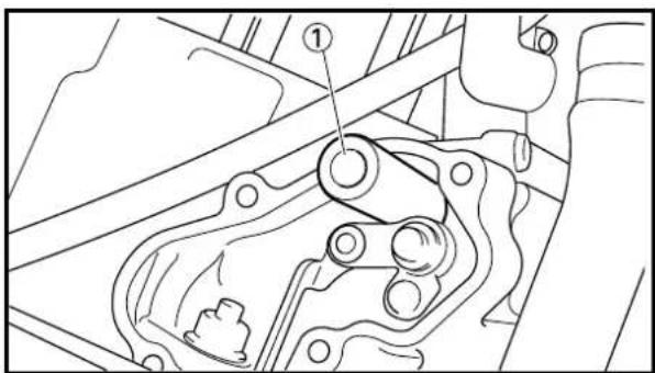 Technical diagram of a mechanical assembly with labeled component ①