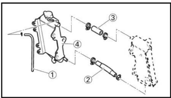 YAMAHA YZ125LC - Radiateur - 1