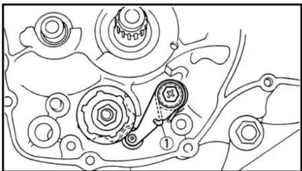 YAMAHA YZ125LC - Primary drive gear and primary driven gear - 1