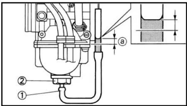 Technical diagram of a mechanical assembly with labeled parts and dimension annotations