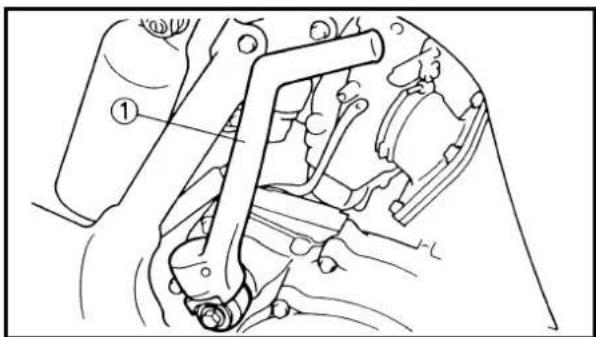 Technical diagram of a mechanical assembly with numbered component labels