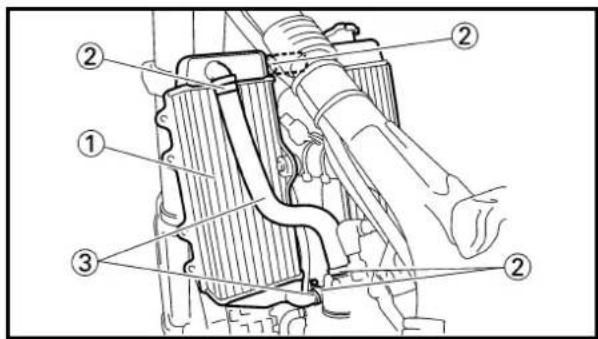 Technical diagram of a mechanical assembly with numbered components for identification