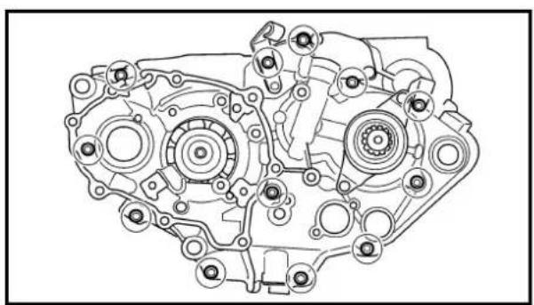 YAMAHA YZ426F - ROULEMENTS DE CARTER - 1