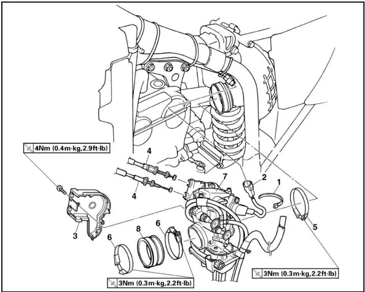 YAMAHA YZ426F - CARBURETOR - 2