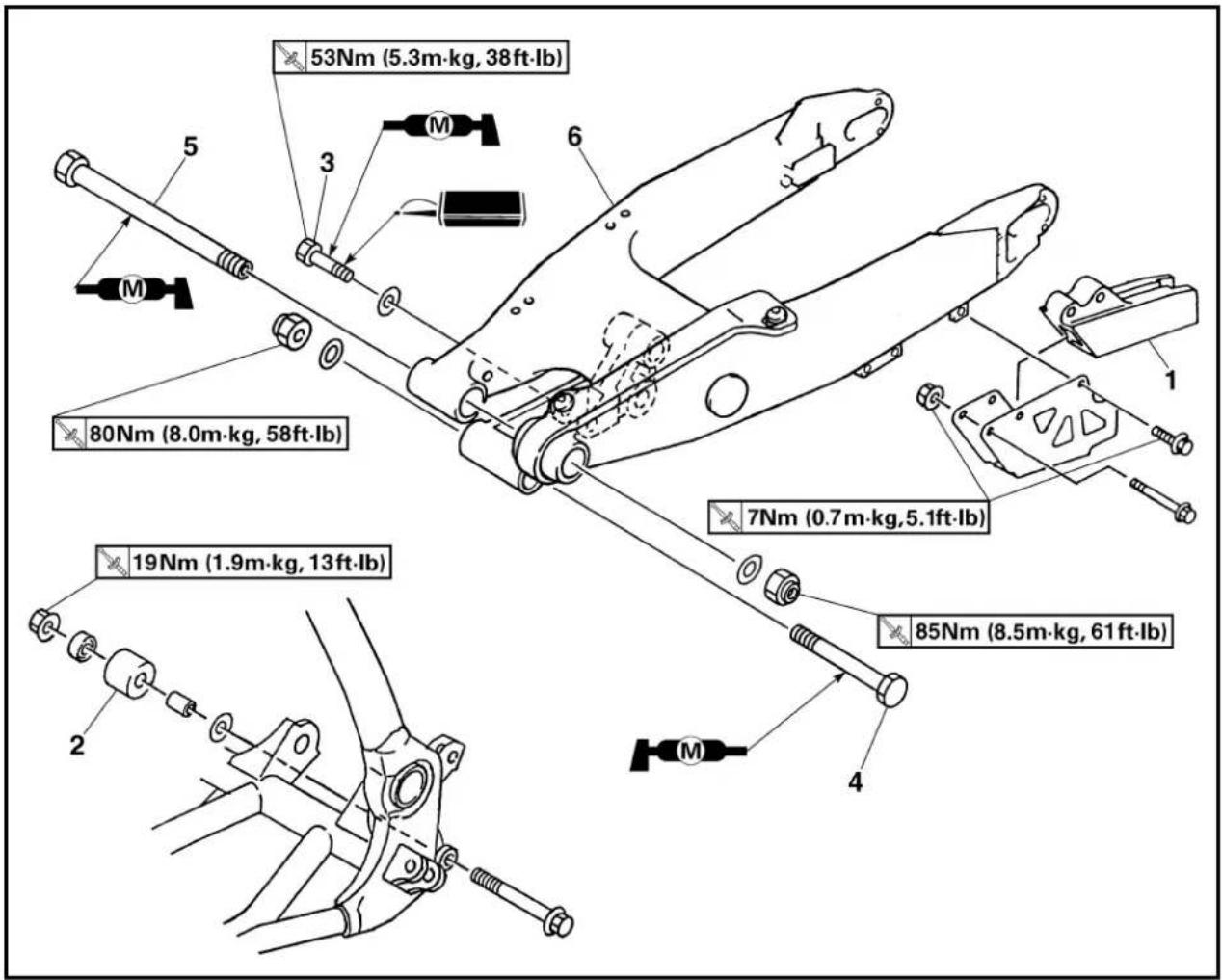 YAMAHA YZ426F - SWINGARM - 1
