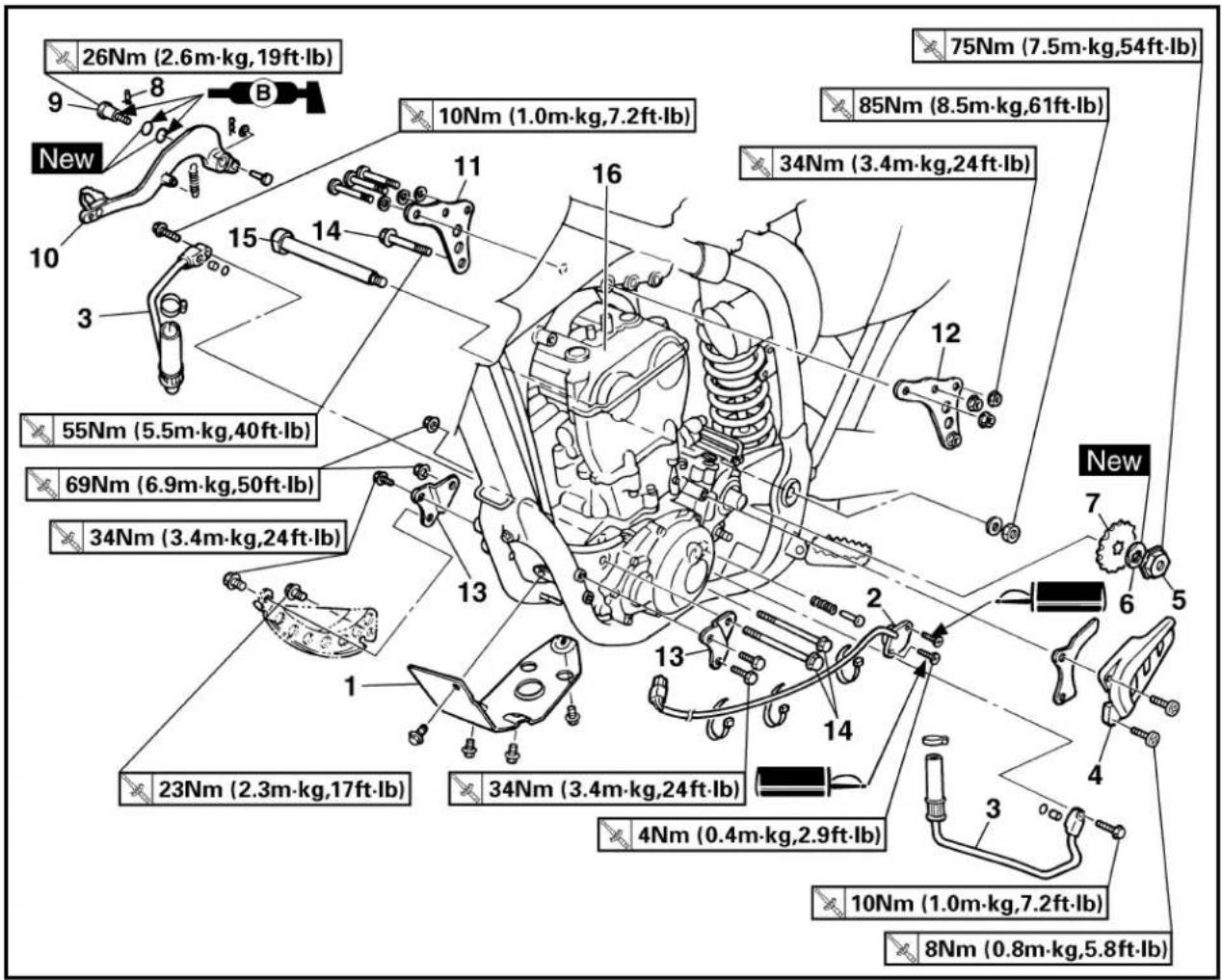 YAMAHA YZ426F - ENGINE REMOVAL - 1