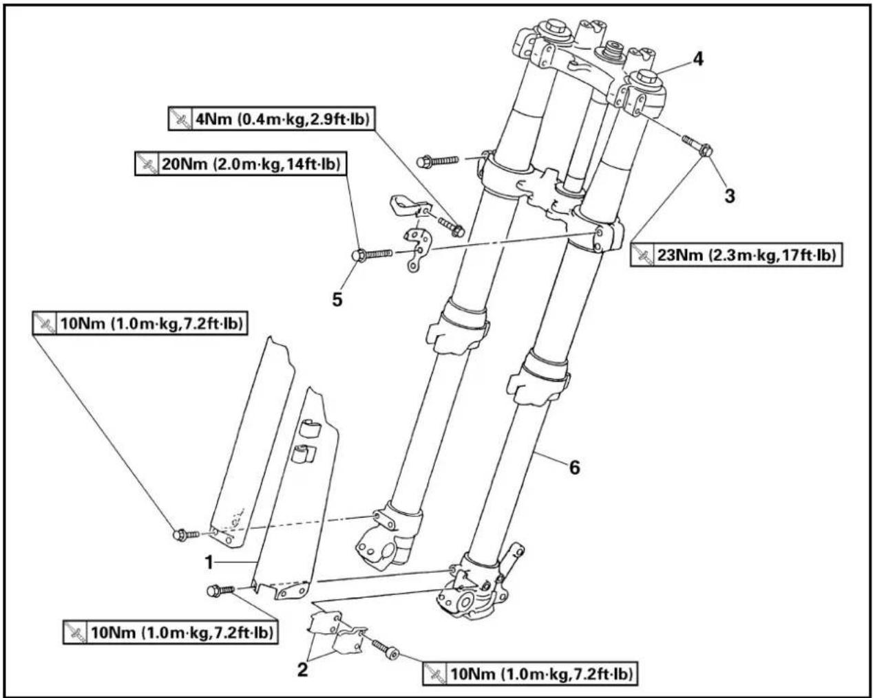 YAMAHA YZ426F - FRONT FORK - 1