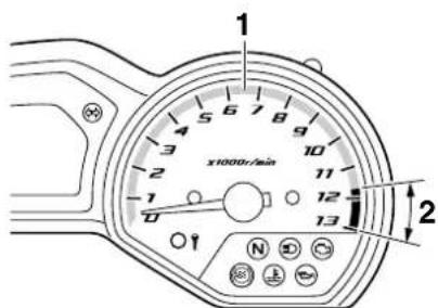 YAMAHA XJ6-S - Compteur de vitesse - 1
