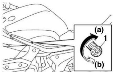 YAMAHA XJ6-S - Réglage du régime de ralenti du moteur - 1