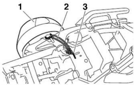 YAMAHA XJ6-S - Fixation d'un casque à l'accroche-casque - 1