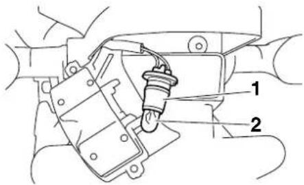 YAMAHA XJ6-S - Remplacement de l'ampoule d'éclairage de la plaque d'immatriculation - 2