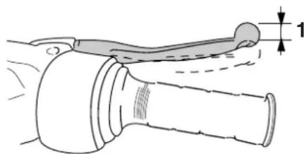 YAMAHA BW50 - Adjusting the front brake lever free play - 1