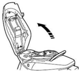YAMAHA EC-03 - Openen van het zadel - 2