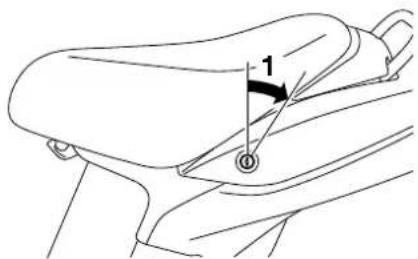 YAMAHA EC-03 - Openen van het zadel - 1