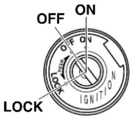 OFF ON OFF ON LOCK IGNITION