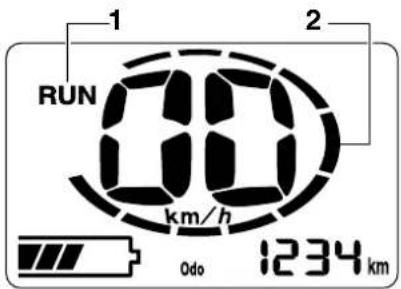 1 RUN km/h Odo 1234 km