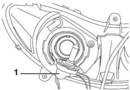 YAMAHA MAJESTY 125 - To replace the high beam headlight bulb - 2