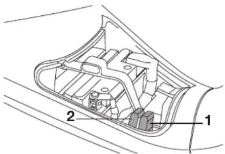 YAMAHA MAJESTY 125 - Replacing the fuses - 3