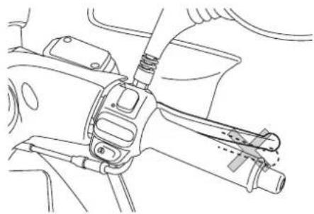YAMAHA MAJESTY 125 - Front and rear brake lever free play Front - 1