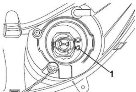 YAMAHA MAJESTY 125 - To replace the low beam headlight bulb - 3
