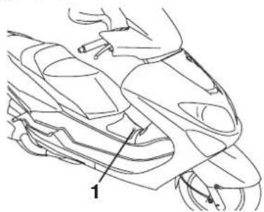 YAMAHA MAJESTY 125 - To remove the panel - 1