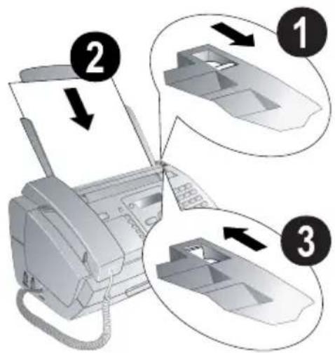 Diagram showing printer operation steps with numbered instructions for file handling