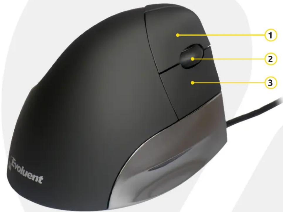 BakkerElkhuizen Evoluent Standard - Paramètres de la souris standard - 1