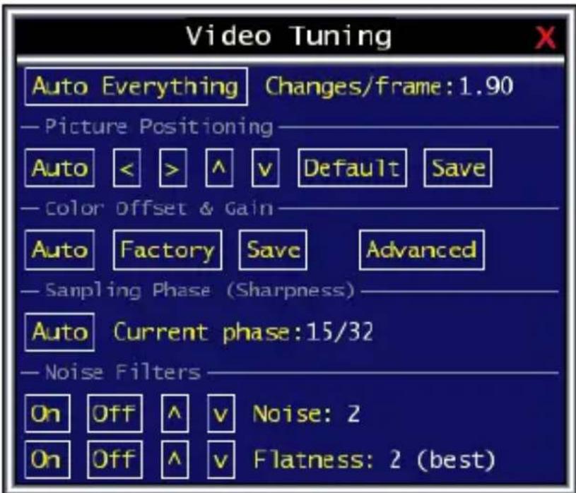 StarTech.com SV1654DX4I - Video Tuning Menu - 1