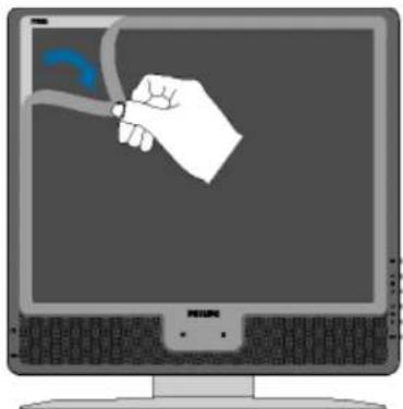 PHILIPS 190X6FB - Retrait du film de protection - 1