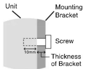 NEC MultiSync LCD4020 - Please note the following when mounting on wall or ceiling - 1