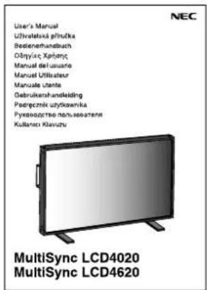 NEC MultiSync LCD4020 - Cleaning the Cabinet - 10