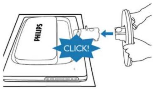 PHILIPS 231E1SB - Attach the Base Stand - 2